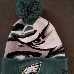 Youth Philadelphia Eagles New Era Gray/Midnight Green Declare Cuffed Knit Hat
